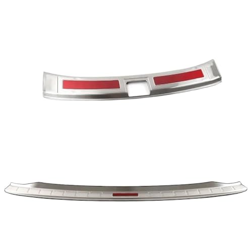 Seuil de coffre MG ZS anti-rayures en inox look Sliver Red 2017-2024