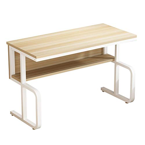 Computer Desk, DICPOLIA PC Computer Desk Laptop Study Table Workstation Home Office Furniture W/Shelf Home Office Desk Pc Study Desk Space Saving - Thumbnail 3