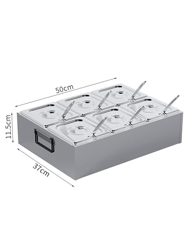 Dispensador de especias de acero inoxidable con tapa, bandeja de un solo compartimento, estante de condimentos de doble fila para mermeladas y condimentos, ideal para tiendas de té con leche