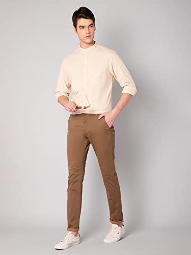 Image of Cantabil Men Cotton Solid Full Sleeve Casual Shirt (P MSHC00437B)