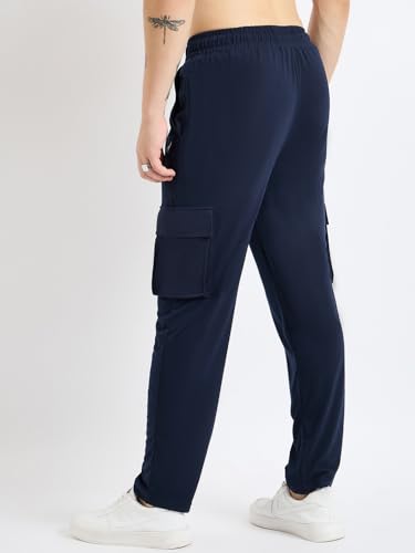 Image of Modeve Men's Cargo Style Solid Trackpant