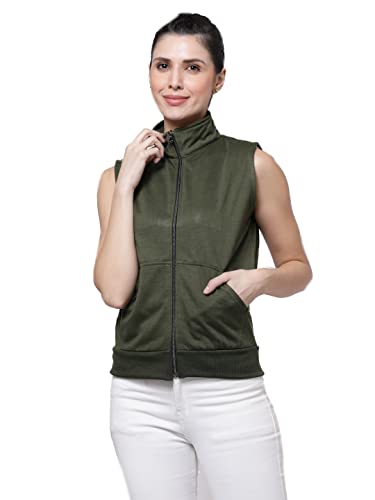Image of UZARUS Women's Half Sleeves Cotton Fleece Premium Jacket