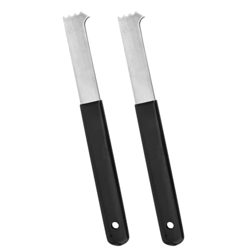 lasuroa 2uds Herramienta para Extraer Adoquines, Extractor Adoquines con Raspador Juntas Microdientes y Ranuras Agarre Herramienta Elevadora con Mango Antideslizante para Jardín Patio Césped Patio