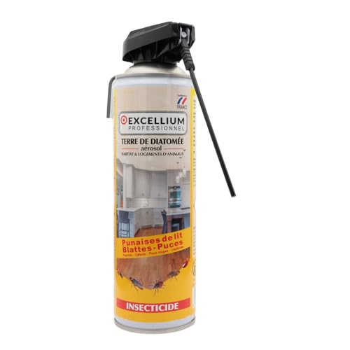 Excellium Terre de Diatomée Aérosol Insecticide Rampants Intérieur & Animal 500 ml