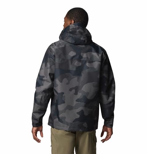 Image of Columbia Men Omni-Tech Hikebound II Printed Hiking and Trekking Waterproof Rain Jacket