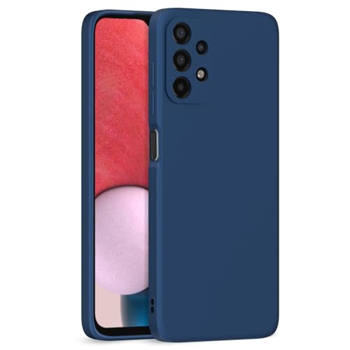 Image of Outlouders Back Cover for Samsung Galaxy A13 4G / A13 5G | Camera Protection | Durable Soft Matte Silicone Bumper Case (Blue)