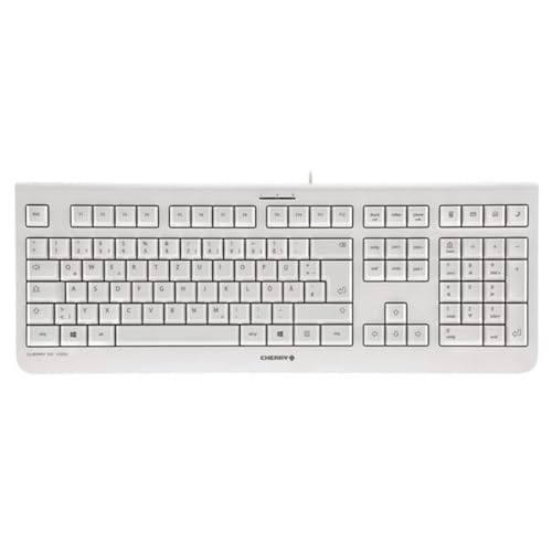 Clavier USB Cherry KC 1000 gris disposition suisse pour PC et bureau - 5