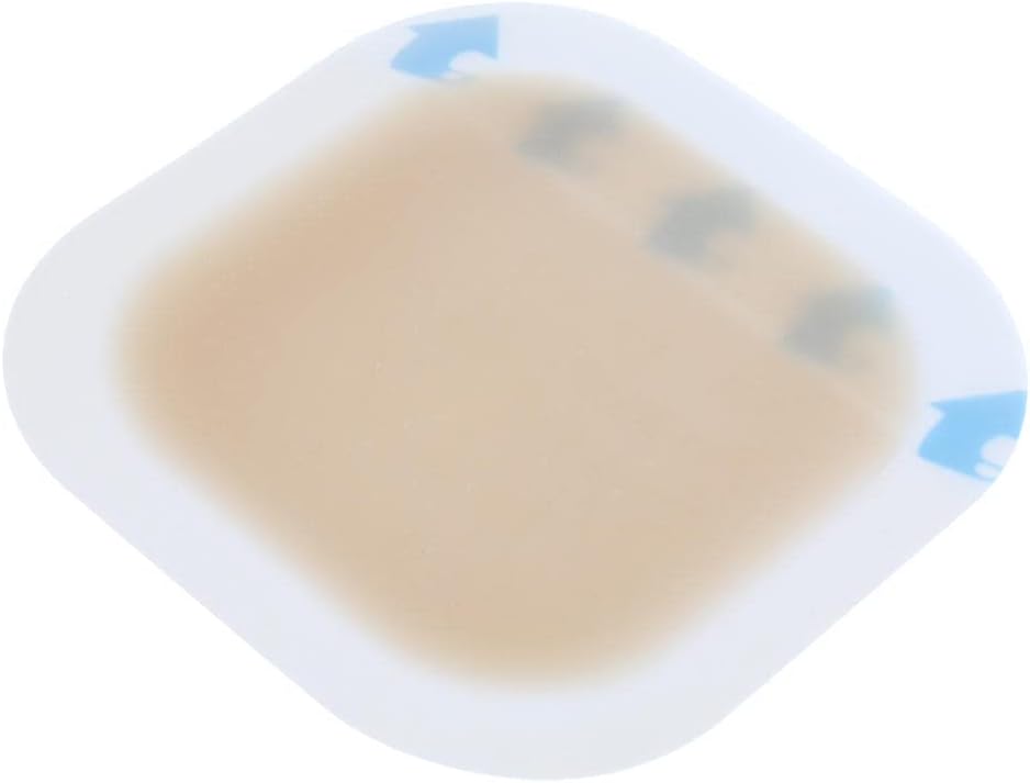 SM SunniMix Apósitos Hidrocoloides Autoadhesivos con Borde Envoltura de Almohadillas Estériles Cuadradas para Heridas