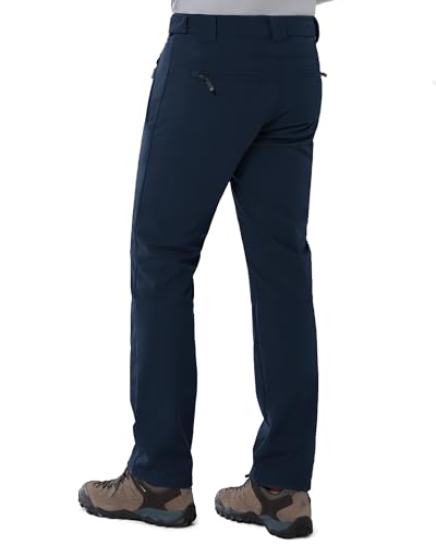 33,000ft Men's Winter Snow Ski Fleece Lined Pants Warm Waterproof Softshell Insulated for Snowboard Outdoor Work Hiking