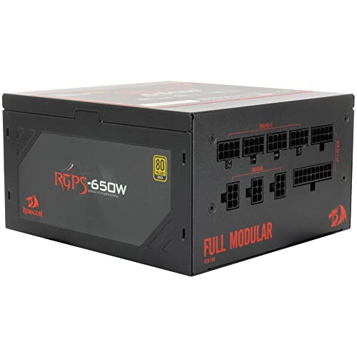 Image of Redragon RGPS-650W 80 Plus Gold Full Modular Gamer Power Supply