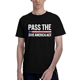 Trewrdt Pass The Save America Act Shirt for Men Tee T-Shirts Black