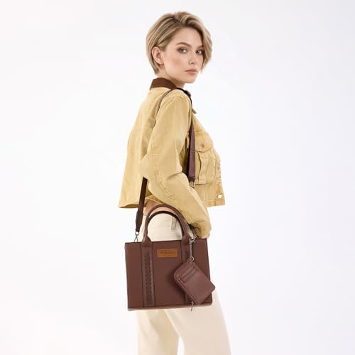 Image of Wrangler Tote Bags for Women Western Purse and Handbags Satchel Top-handle with Card Holder