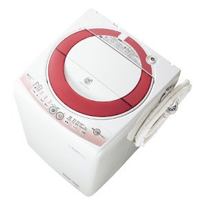 Amazon | SHARP 洗濯機 ES-KS70L-P[7.0kg/Ag+イオン/穴なし槽/すすぎ1 