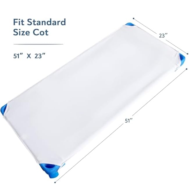 Daycare 2 Pack Toddler Pre-School Cot Sheets, 23 x 51, Breathable Microfiber Bed Nap Sheet for Boys and Girls