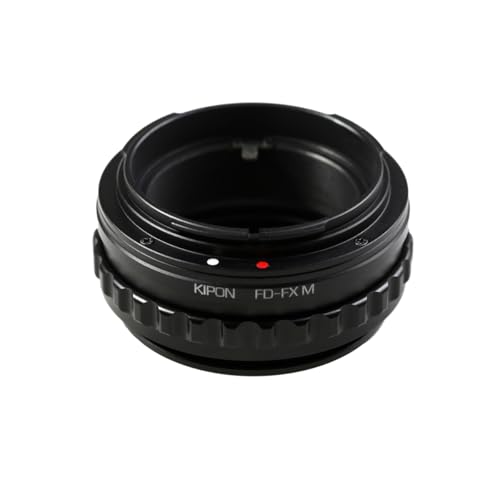 KIPON キヤノンFDマウントレンズ - 富士フィルムXマウントアダプター マクロ/ヘリコイド付き FD-FX M
