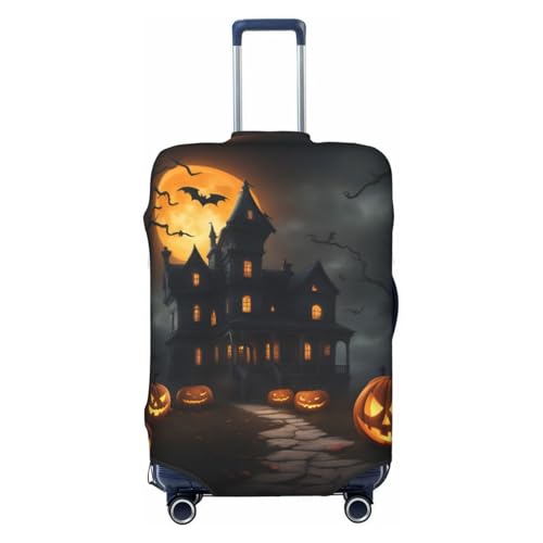 Halloween Horror Print Suitcase Covers Personalized Luggage Protector Elastic Washable Travel Gear Cover