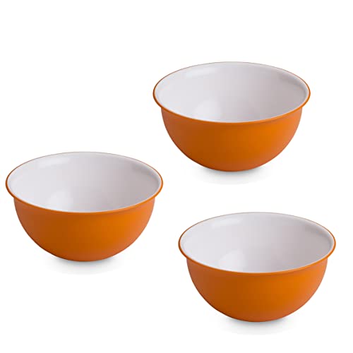 Omada Design 3 Ciotole Cucina Colorate da 0,5 lt, Leggera e Resistente, con Microban Antibatterico, Made in Italy, Linea Sanaliving