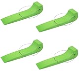 Mytee Products 4 Pack Car Tire Skates with Cable Handle for Tow Truck, Wreckers, & Roll Back Carrier - Safety Green 4,000 lbs WLL, Heavy-Duty Vehicle Towing Accessories for Auto Haulers
