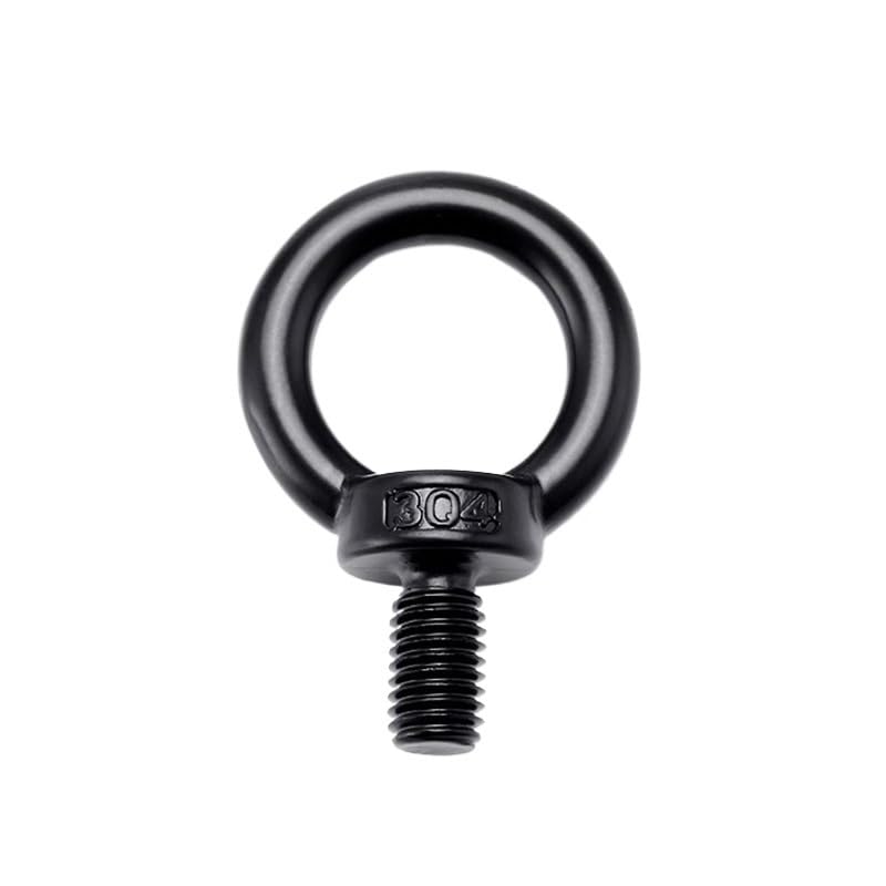 SHUNMIN Tornillo con Argolla Tornillos y Tuercas for Anillos de elevación de Acero Inoxidable 304 con Revestimiento Negro M3 M4 M5 M6 M8 M10 M12 M14 M16 M18 M20 M24 Tornillo con Anilla(M8x14mm 10pcs)