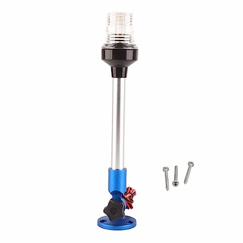 NutriEss LED Navigation Anchor Light 2nm IP66 Fold Down 360 Degree Boat Stern Lamp Yachts Marines Orange (Blue)