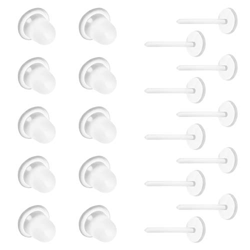 TOAOB 2000 Pezzi 5 mm Orecchini Piatto Base in