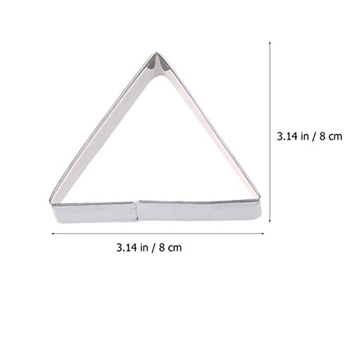 Cortador de biscoito Cabilock 10 peças Formas geométricas Cortadores de biscoito triangular de aço i