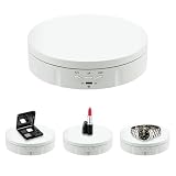 Mcbazel Motorized Rotating Display Stand, 5.7inch 360 Degree Electric Spinning Turntable Display Stand for Photography Shows/Jewelry/Watch/3D Models/Cake/Cup Ect,Load-Bearing Capacity is About 10kg
