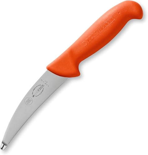 F. DICK Gekrösemesser/Jagdmesser ErgoGrip (Klinge Messer 12 cm Messerstahl rostfrei 56 HRC) - 82139121-53 - Orange