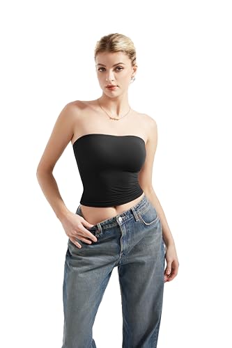 SUUKSESS Women Sexy Tube Top Summer Y2K Going Out Double Lined Basic Tank Top2