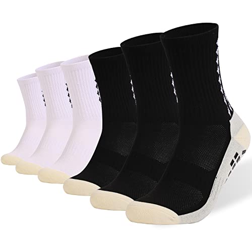 wonhag Grip Soccer Socks Men Training Youth Non slip Mens Athletic Socks Running Crew Socks Hospital Grippy Socks2