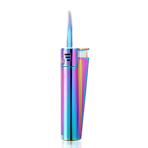 JSSELLER Classic Cigarette & Cigar Metal Jet Torch Lighter with Gift Box in Rainbow Color