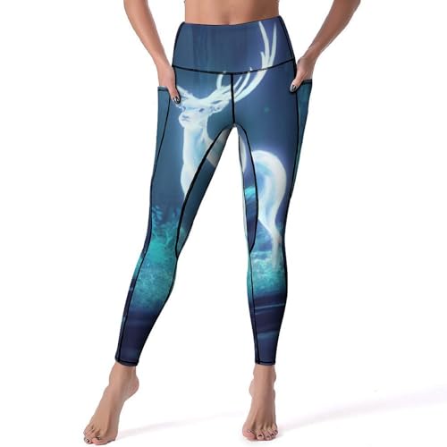 Legging Yoga Taille Haute Élan Rougeoyant Pantalon Fitness Anti-Glisse