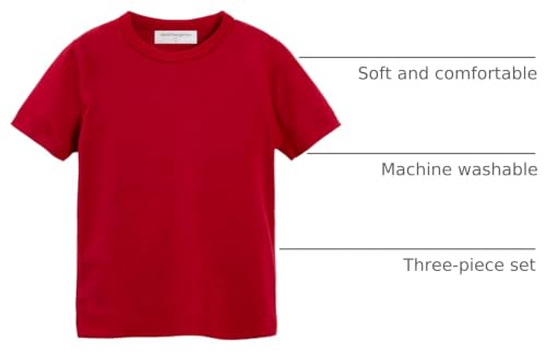 Image of Mud Kingdom T-Shirt for Boys Short Sleeve Plain Cotton Classic Summer Casual Stripe