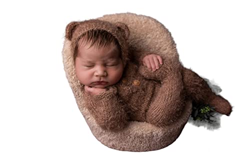 Teddy Bear Costume, Baby Photo Prop, Halloween Costume for Baby, Teddy Bear Outfit for Child, Teddy Bear Costume for Babies (6-9mth, 4. brown)