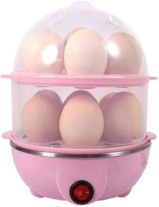 J S Jay Sales Double Layer Multi-Function Electric Automatic Off 14 Egg Boiler