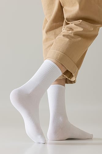 Men's Thin Breathable Socks - 3 Pairs Summer Crew Socks Low Cut Casual Athletic Socks for Men Size 8-133