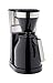 Melitta 6762890 Cafetière Filtre avec Verseuse Isotherme, Easy Top Therm II, 1023-08, Noir/Acier Inoxydable