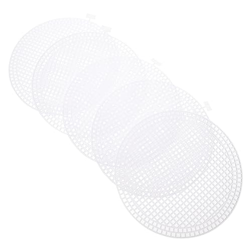 DOITOOL Plastic Mesh Sheet DIY Bag Accessories 10pcs Round Bottom Lining Woven Mesh for Crochet Projects