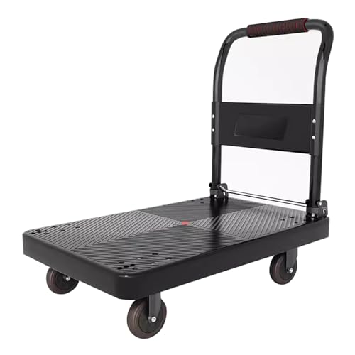 Carretilla Plegable Plataforma 72x48x80cm Negra miniatura 1