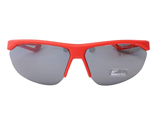 Nike EV0916-600 Tailwind Swift Frame Grey with Silver Flash Lens Sunglasses, Matte Bright Crimson/White2