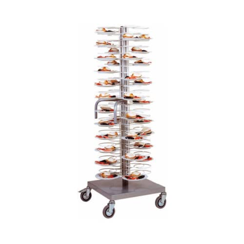 Carrello verniciato porta piatti self service 96 piatti 25/31 cm RS0551