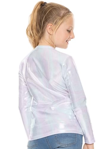 Image of Girls Long Sleeve Shirts | Soft Crew Neck Top | Short Sleeve | Long Sleeve Shirt Girls Size 2T - 16