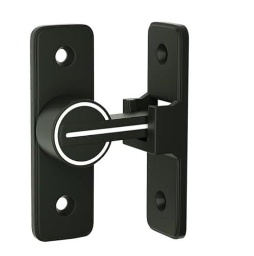 Verrou Serrure de Fermeture Porte Interieure Coulissante de Lumineux, 90° Loquet de Crochet a Porte Bascule, Boulon de Verrouillage de Boucle Moraillon...