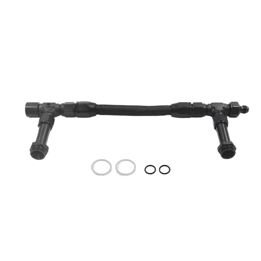 AN8 Bilateral Fuel Rail Line Kit with AN6 Adapter Compatible with Vehicle