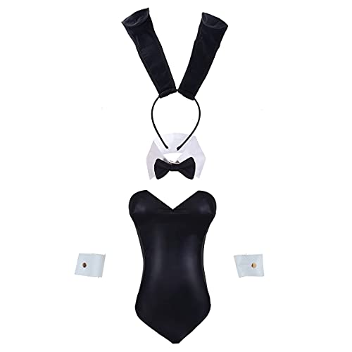 RONGRUO Bunny Girl Cosplay Sakurajima Mai Bunny Suit Black Bunny Costume Women Bunny Outfit
