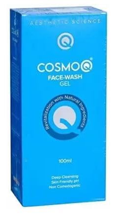 Image of Cosmo Q Face Wash Gel, Deep Cleansing, Non-Comedogenic (100 ml)
