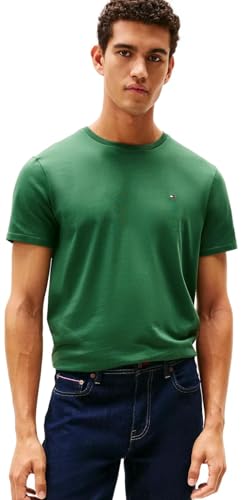 Image of Tommy Hilfiger Men's Stretch Jersey Crew Neck T-Shirt Gray