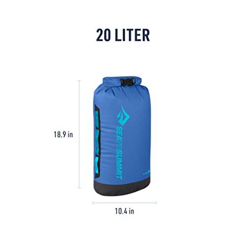 Image of Sea to Summit Big River Dry Bag, Heavy-Duty Dry Storage, 20 Liter, Surf Blue