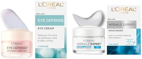 L'Oréal Paris Eye Defense Caffeine Eye Cream + Anti-Aging Face Cr...