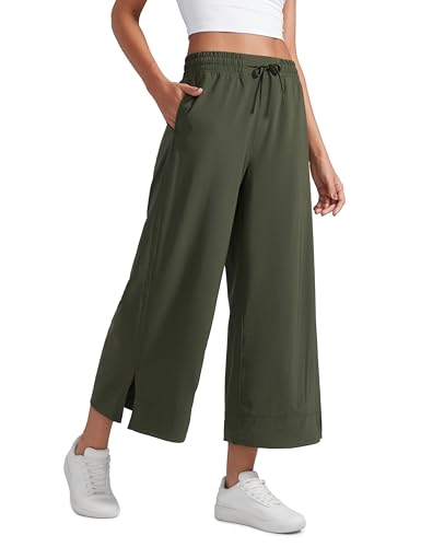 Image of CRZ YOGA Lightweight Wide Leg Crop Pants 25 inch